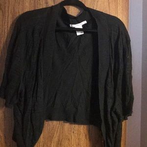 Black cardigan sweater
